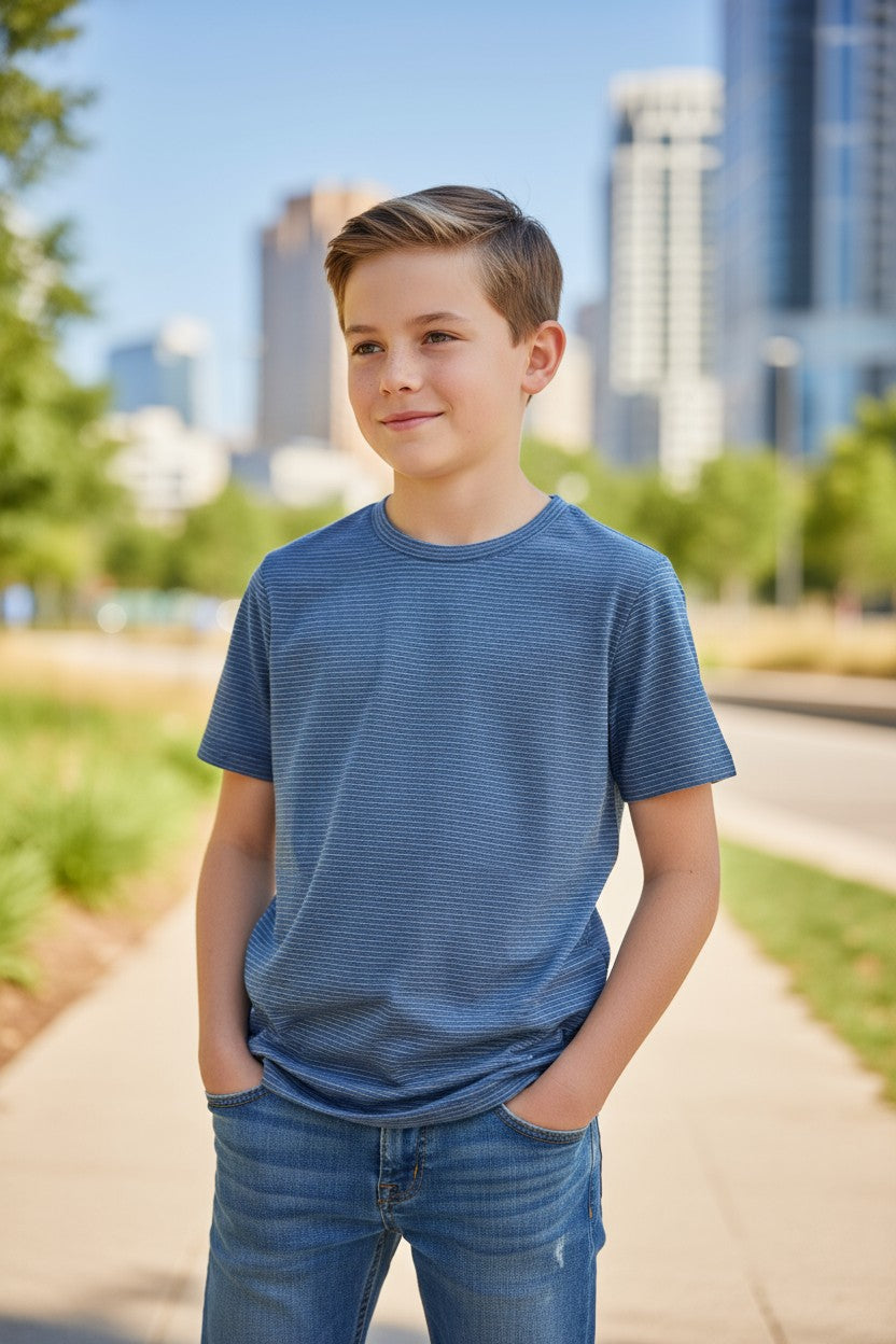 Layers Boys’ 3-Pack T-Shirts – Size M (10–12 Years)