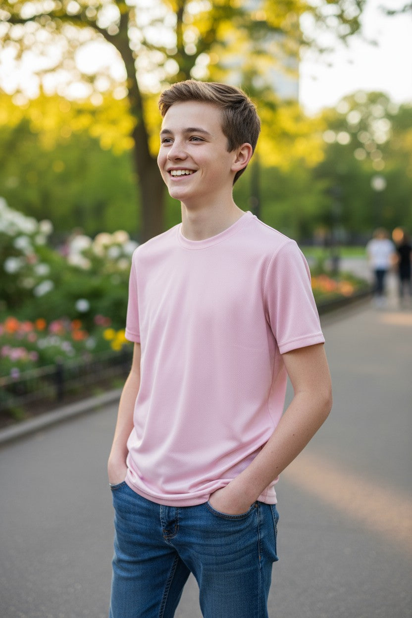 Layers Boys’ 3-Pack T-Shirts – Size M (10–12 Years)