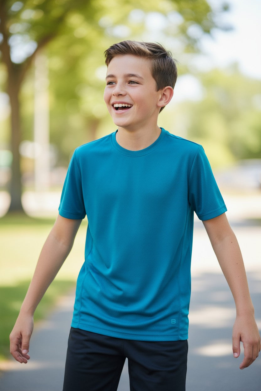 Layers Boys’ 3-Pack T-Shirts – Size M (10–12 Years)