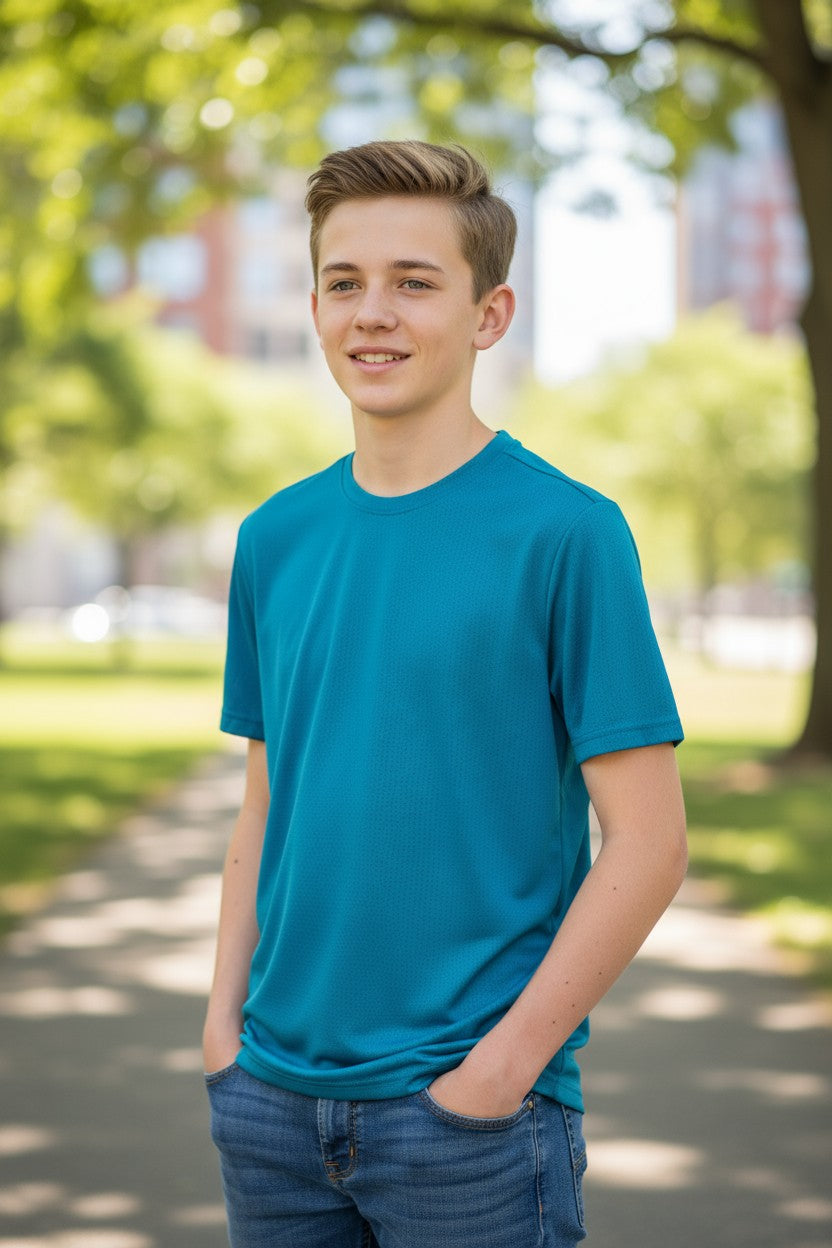 Layers Boys’ 3-Pack T-Shirts – Size M (10–12 Years)