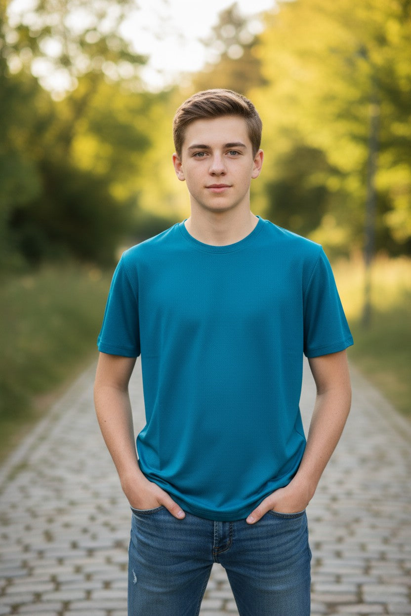 Layers Boys’ 3-Pack T-Shirts – Size M (10–12 Years)