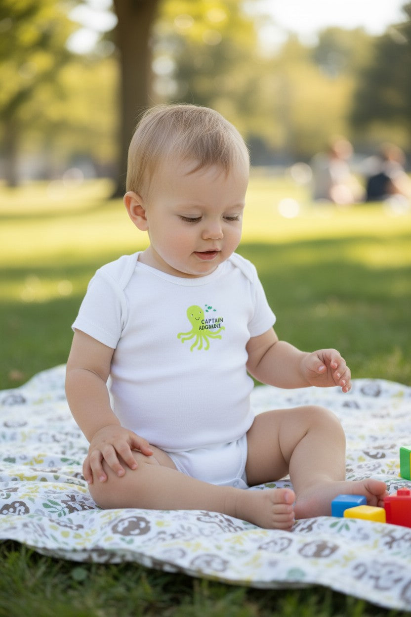 Carter’s 3-Piece Baby Boy Outfit Set – Plaid Shirt, Navy Shorts & Bodysuit (9M)