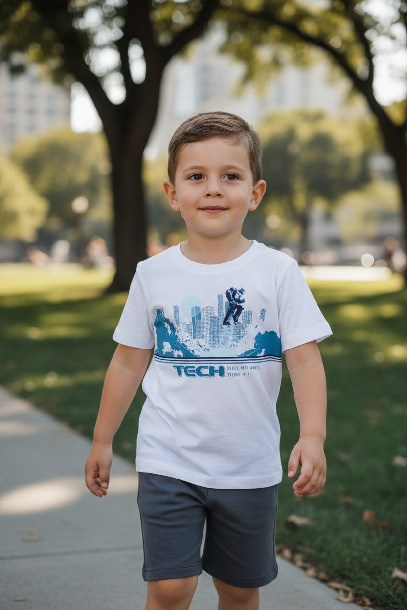 Carter’s Boys 4-Piece Outfit Set – 2 Matching Sets – Size 4Y