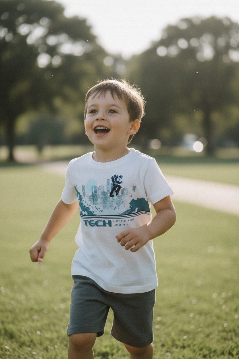 Carter’s Boys 4-Piece Outfit Set – 2 Matching Sets – Size 4Y