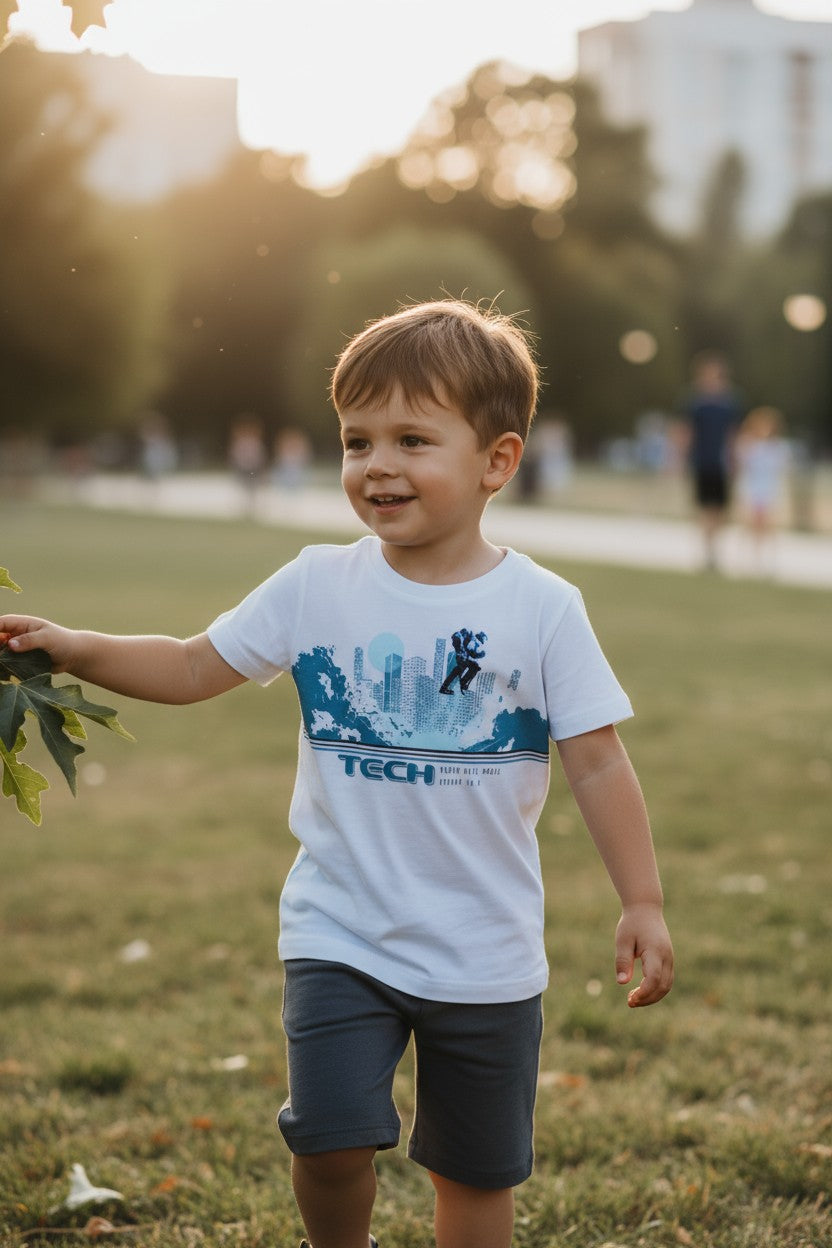 Carter’s Boys 4-Piece Outfit Set – 2 Matching Sets – Size 4Y