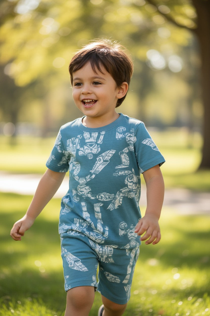 Carter’s Boys 4-Piece Outfit Set – 2 Matching Sets – Size 4Y