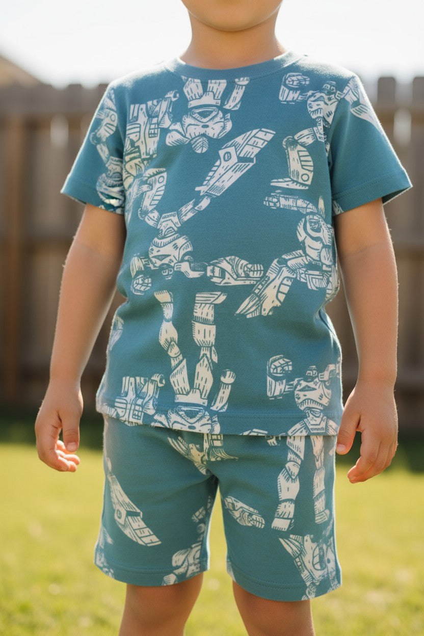 Carter’s Boys 4-Piece Outfit Set – 2 Matching Sets – Size 4Y