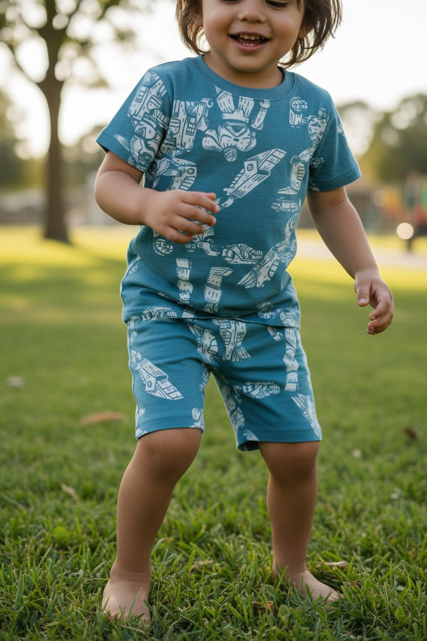 Carter’s Boys 4-Piece Outfit Set – 2 Matching Sets – Size 4Y