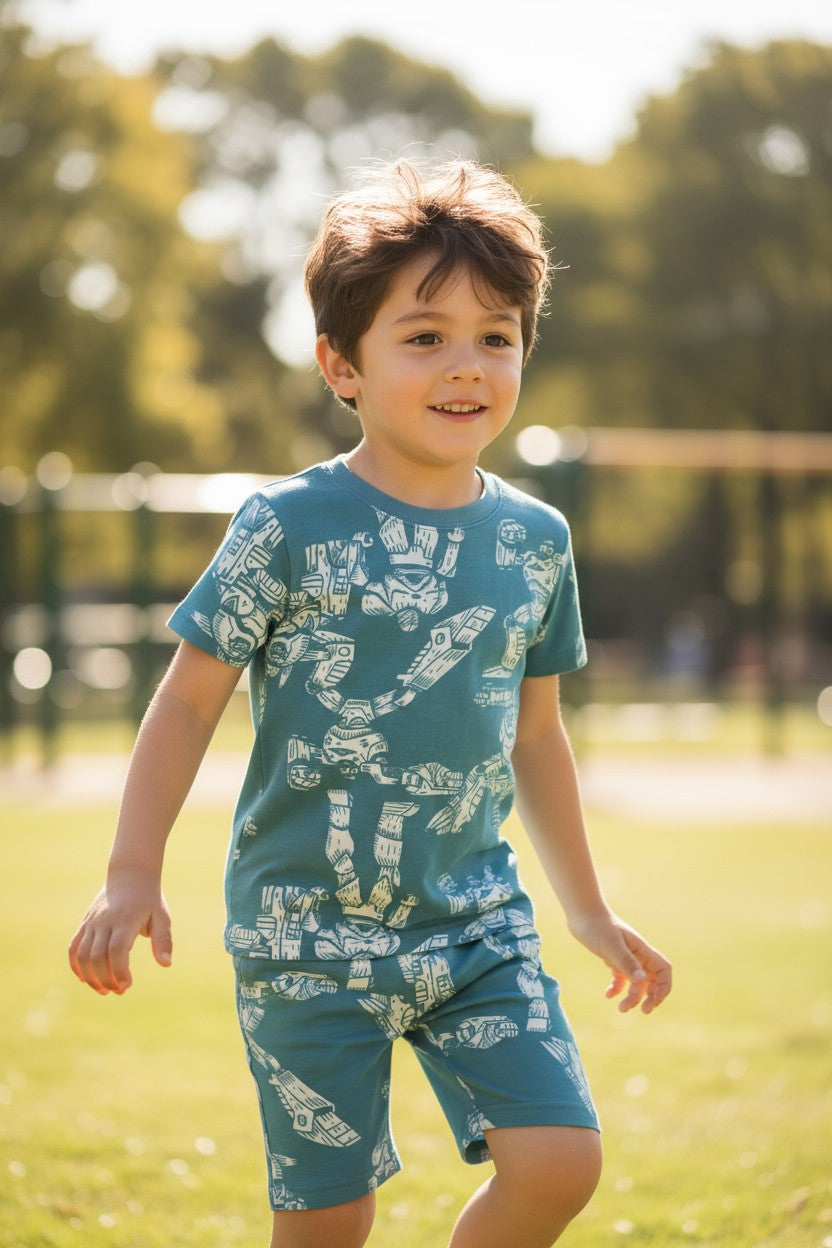 Carter’s Boys 4-Piece Outfit Set – 2 Matching Sets – Size 4Y