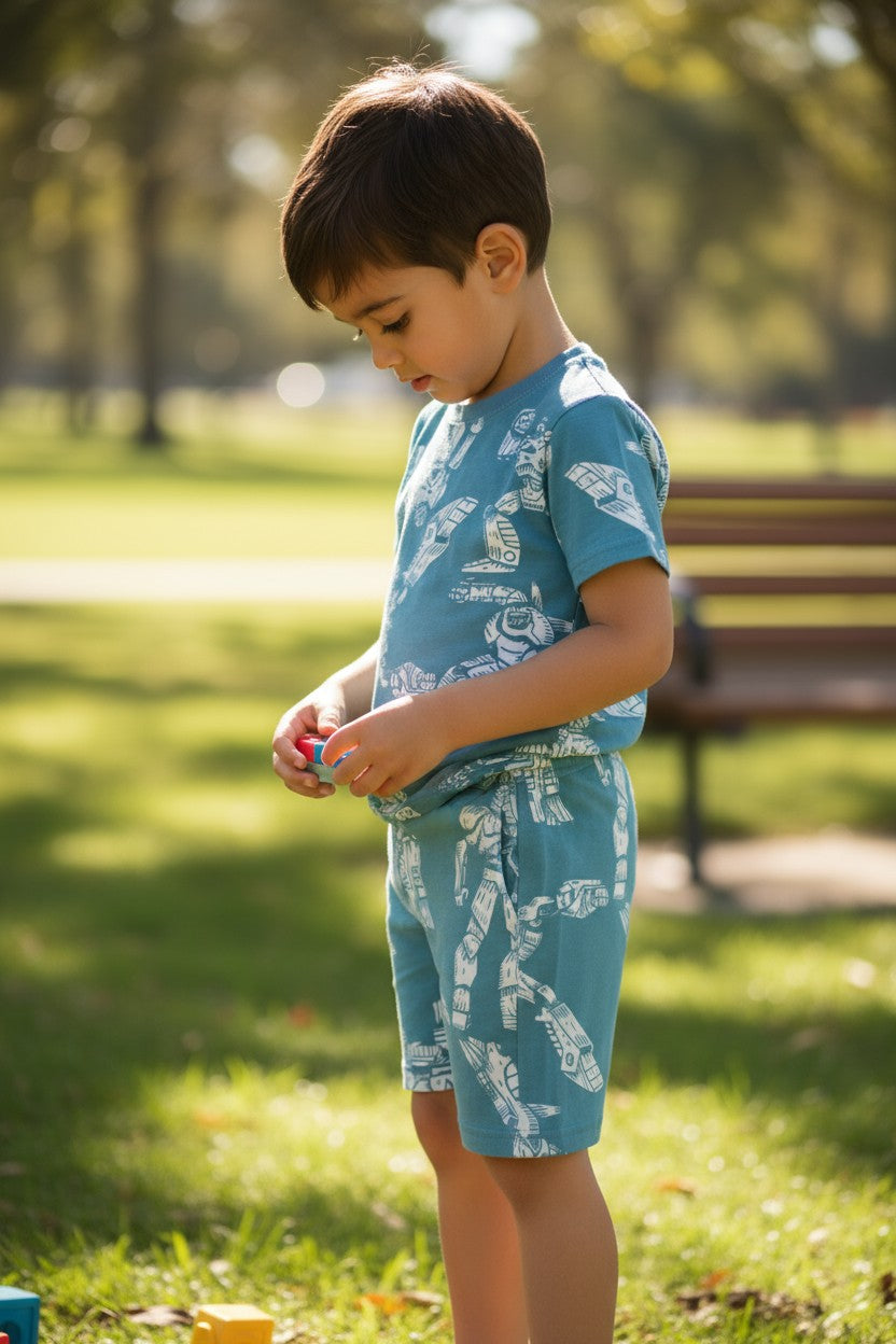 Carter’s Boys 4-Piece Outfit Set – 2 Matching Sets – Size 4Y