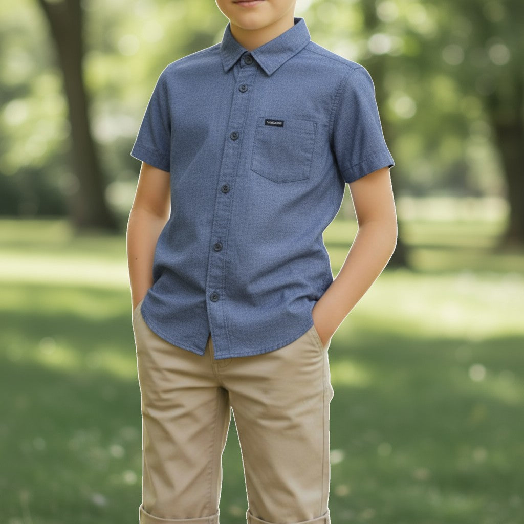 VOLOCOM Boys 2-Piece Set – Short Sleeve Shirt & Pants (3Y)