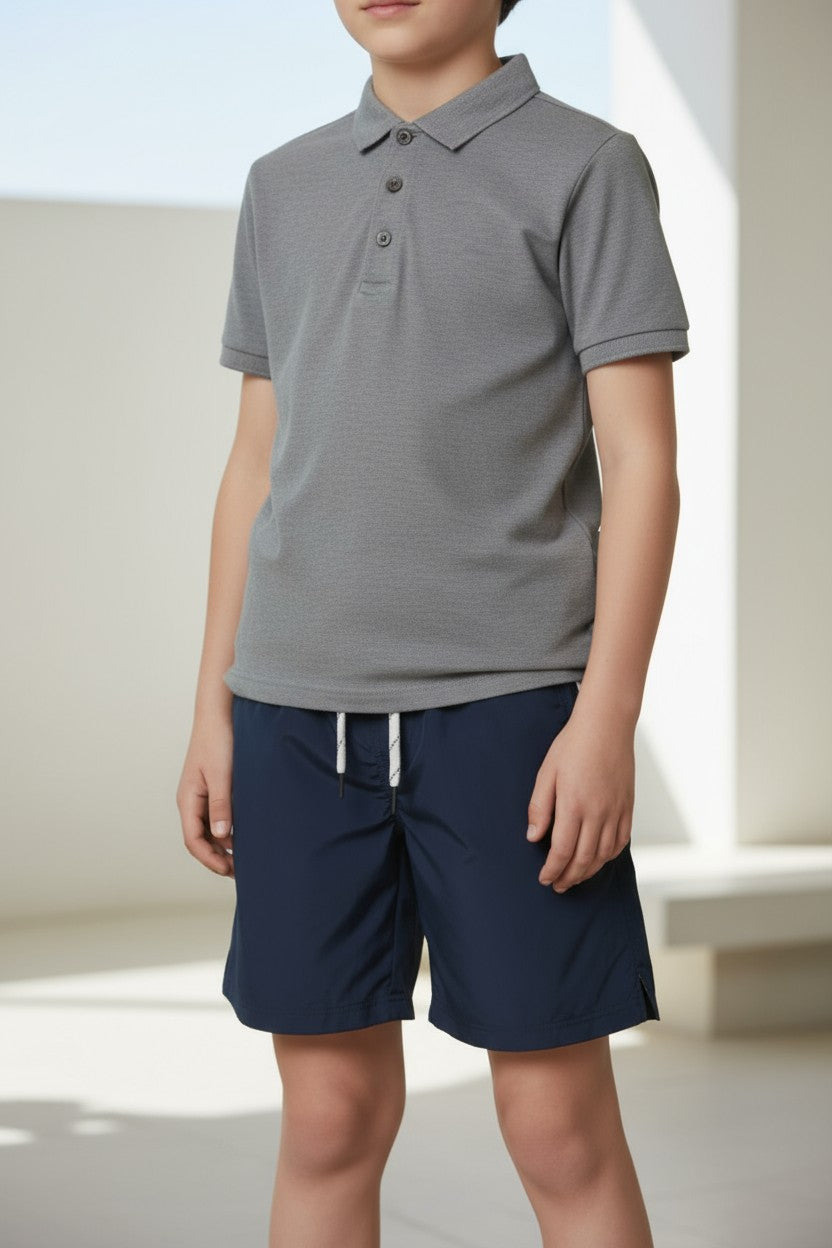 Eddie Bauer 3-Piece Outfit Set for Boys – Size 5Y (Polo, Graphic Tee & Shorts)