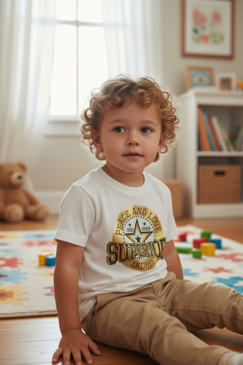 Akademiks Baby Boys 3-Piece Outfit Set – Plaid Shirt, Graphic Tee & Khaki Pants (18M)