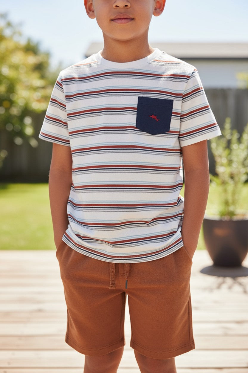 Tommy Bahama Boys’ 4-Piece Outfit Set – 2 Years (2 Tees & 2 Shorts)