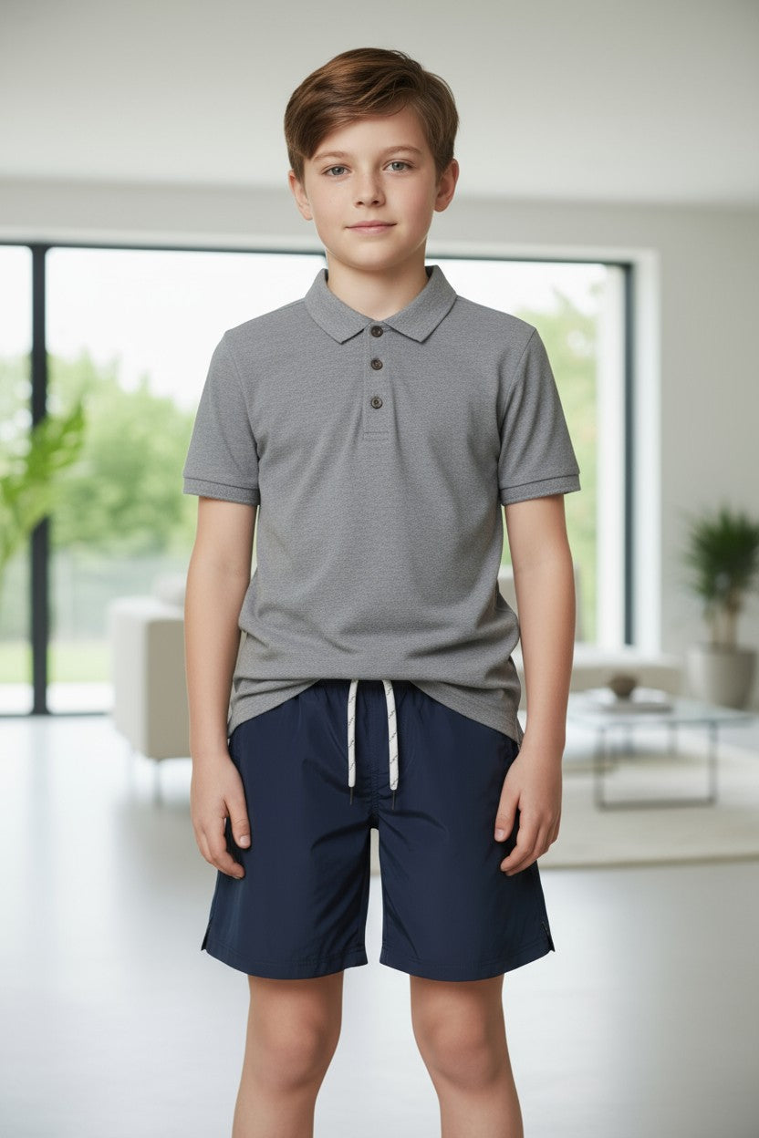 Eddie Bauer 3-Piece Outfit Set for Boys – Size 5Y (Polo, Graphic Tee & Shorts)