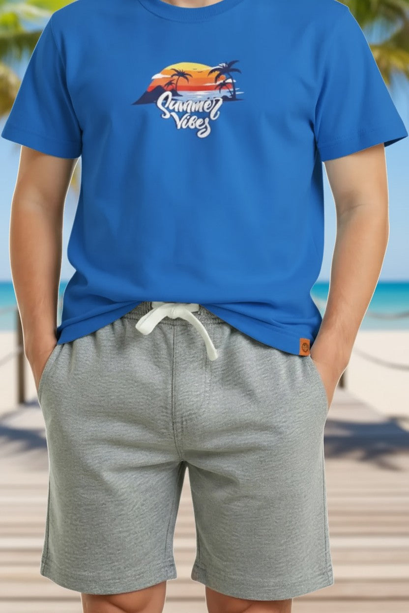 Free Planet Boys’ 3-Piece Summer Set – 5-6 Years (T-Shirts & Shorts Combo)