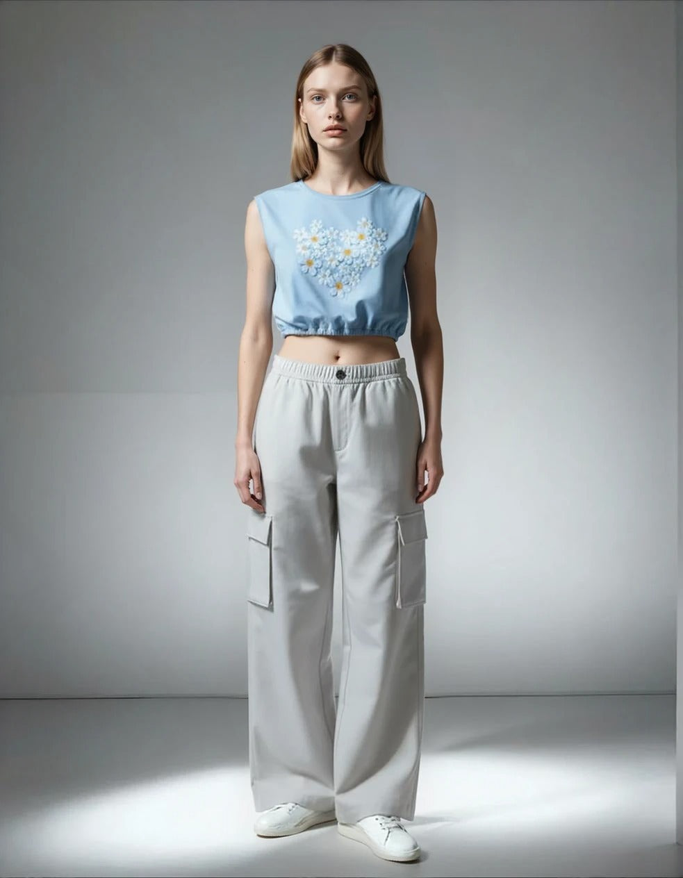 Between Brand 2-Piece Set - 12Y – Cute Daisy Top & Comfy Cargo Pants