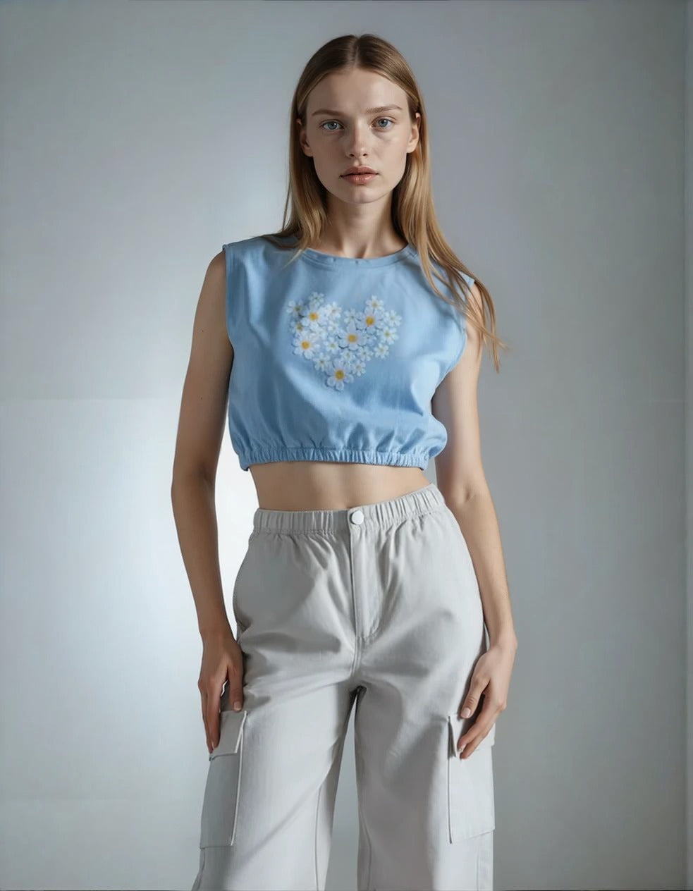 Between Brand 2-Piece Set - 12Y – Cute Daisy Top & Comfy Cargo Pants