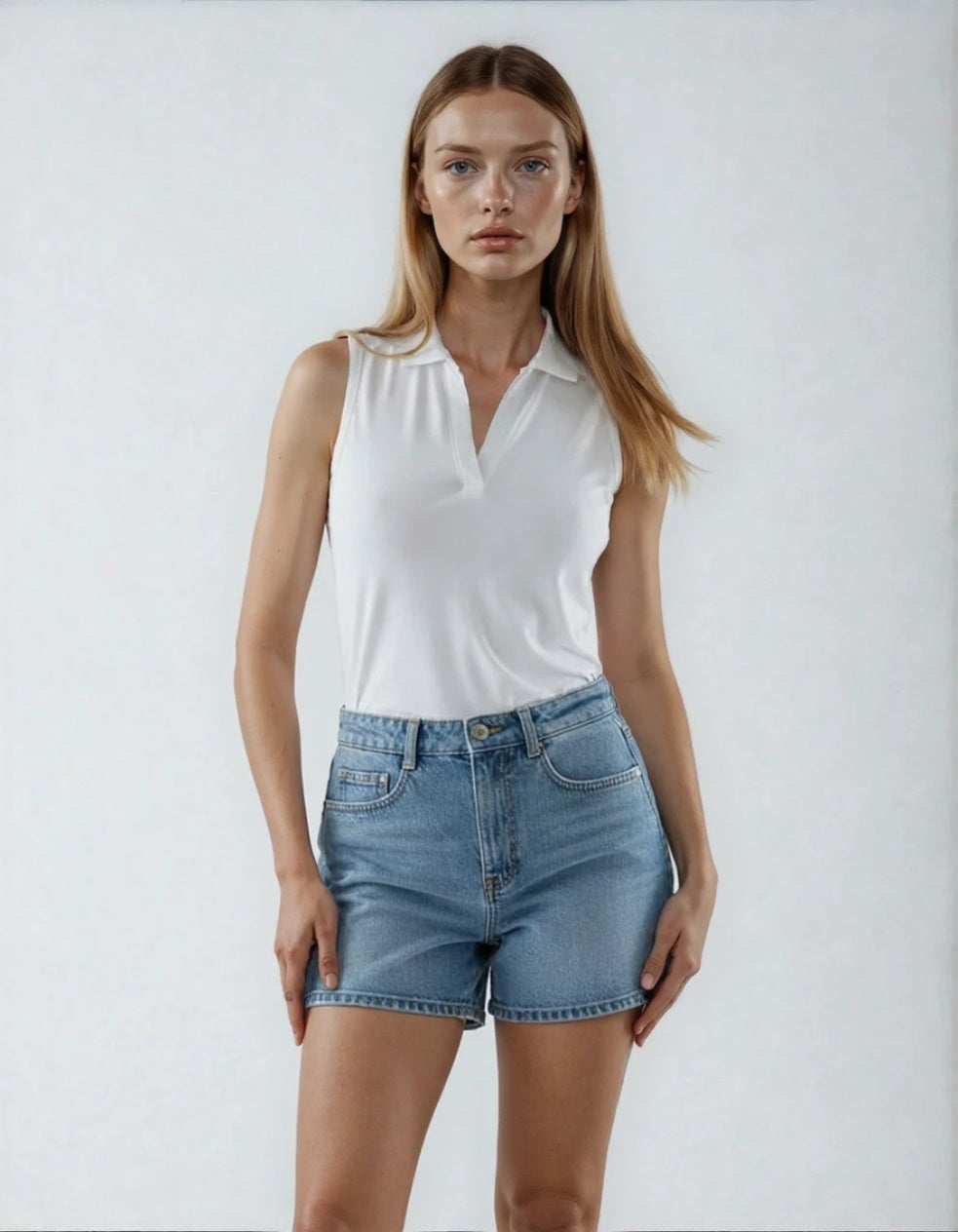 PGA TOUR Women’s Sleeveless Airflux Breathable Polo Top