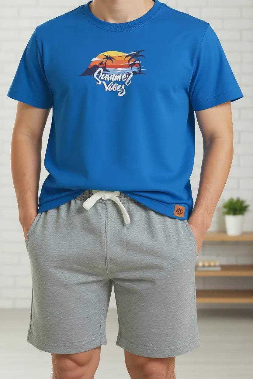 Free Planet Boys’ 3-Piece Summer Set – 5-6 Years (T-Shirts & Shorts Combo)