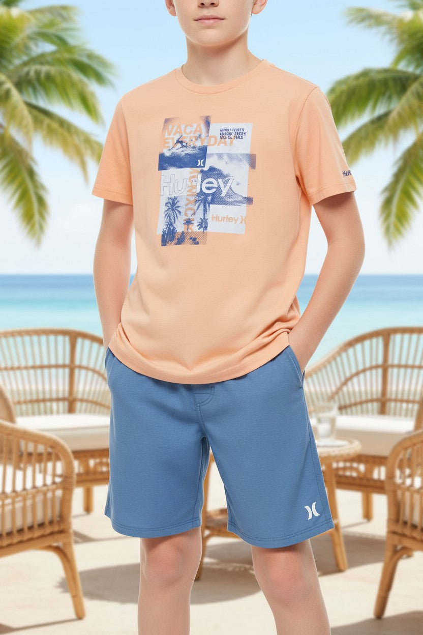 Hurley X 2-Piece Set for Boys – Size 12-13Y (Large)