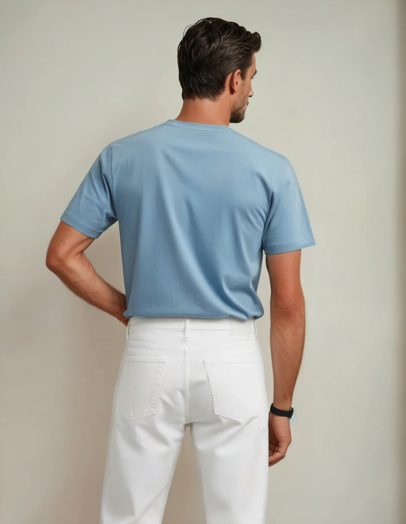 Kenneth Cole Active Men’s Blue Crew Neck T-Shirt – L