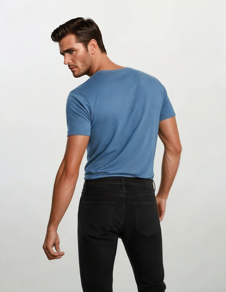 U.S. Polo Assn. Men’s Light Blue Pocket Crewneck T-Shirt – M