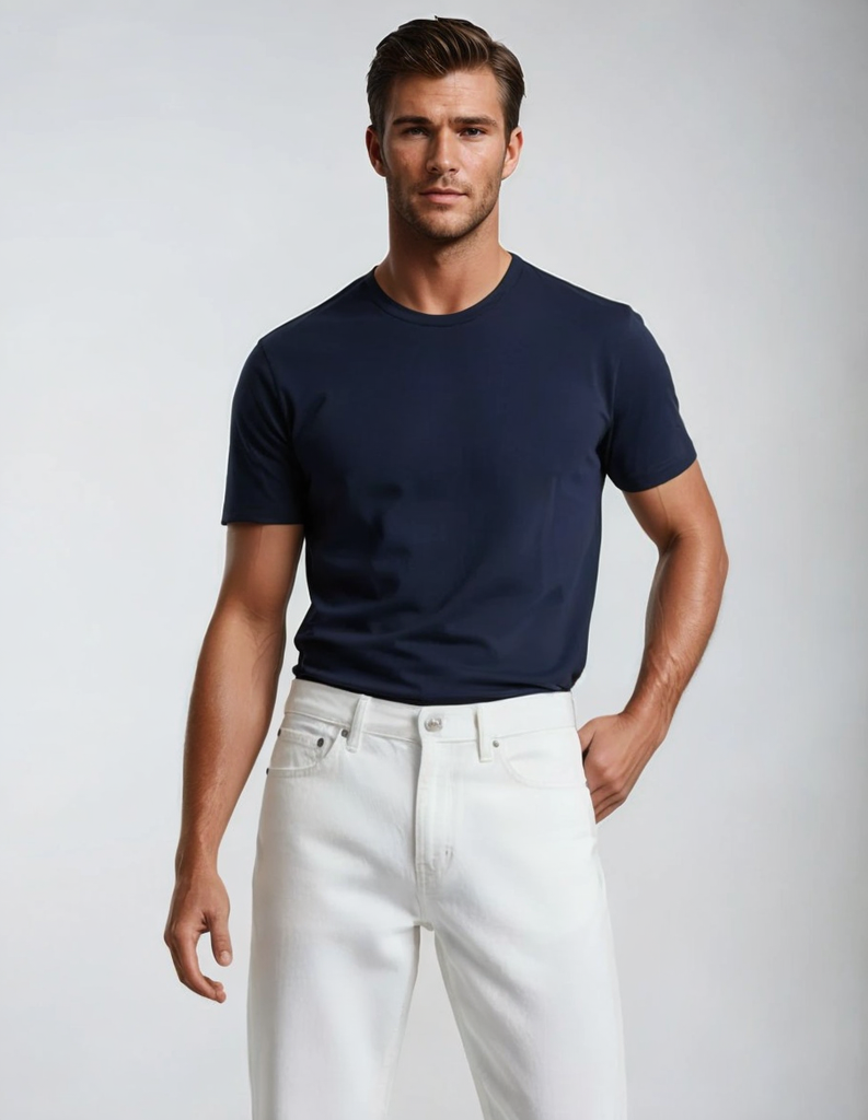 GAIAM Men’s Navy Crew Neck Performance T-Shirt – XL