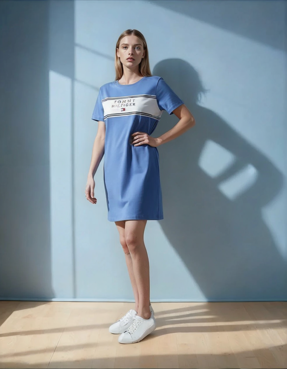 Tommy Hilfiger Women’s T-Shirt Dress – Casual Short Sleeve Cotton Dress