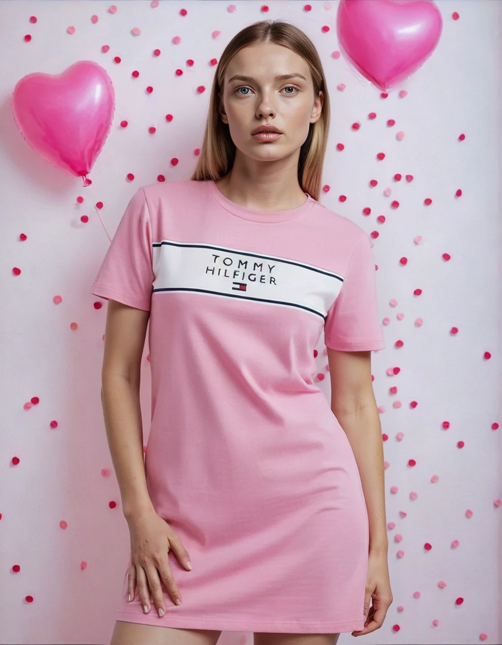 Tommy Hilfiger Women’s T-Shirt Dress – Casual Short Sleeve Cotton Dress