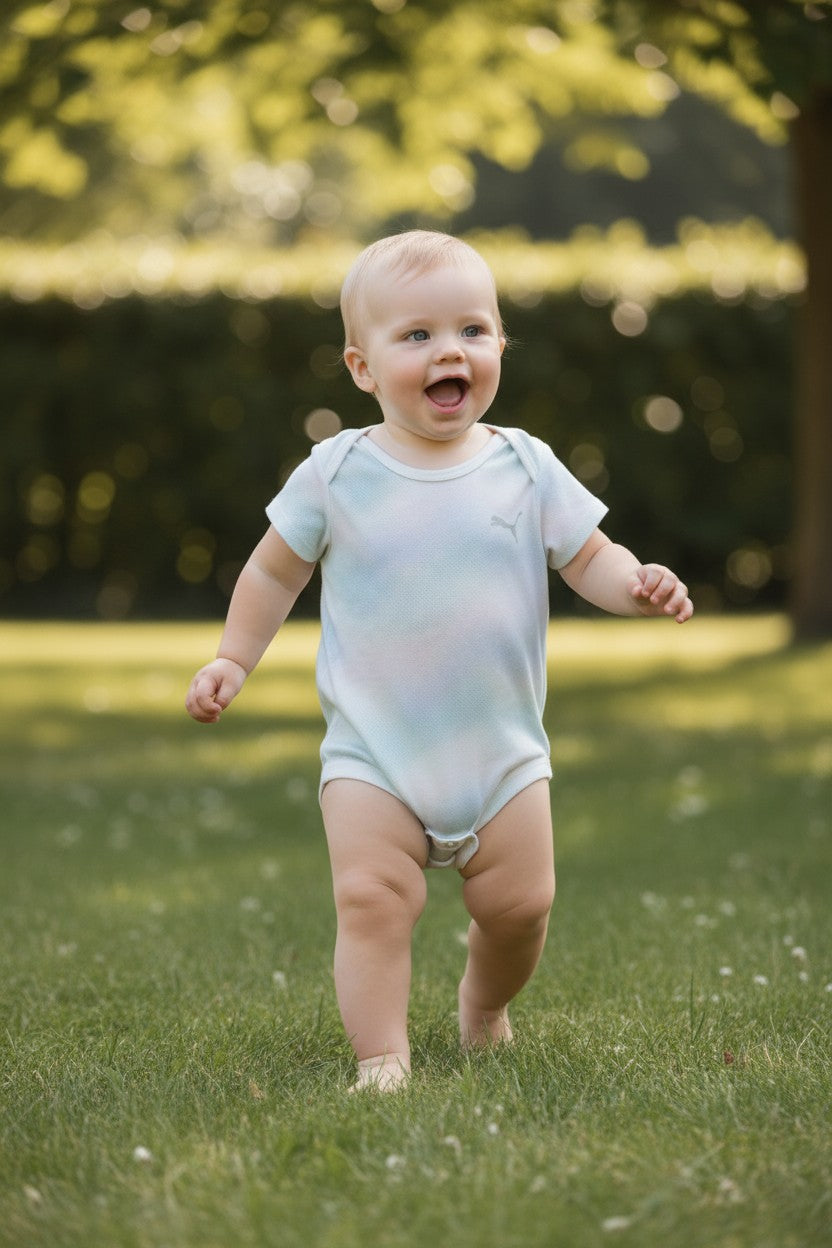 PUMA Baby Unisex Short Sleeve Bodysuit – 12 Months