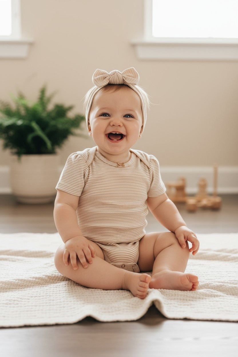 Carter’s Baby Girl 5-Pack Bodysuit Set – 12 Months (Hearts, Stripes & Florals)