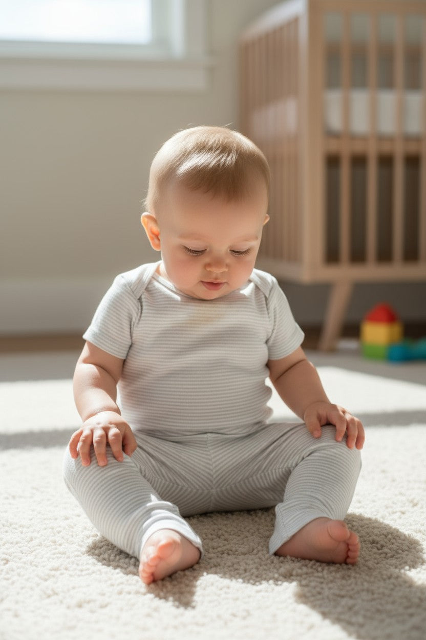 Carter’s Baby Boys 3-Piece Outfit Set (18M) – Elephant & Stripe Theme