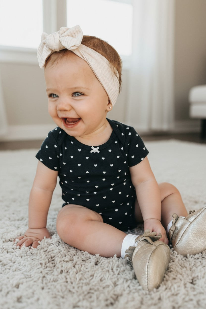 Carter’s Baby Girl 5-Pack Bodysuit Set – 12 Months (Hearts, Stripes & Florals)