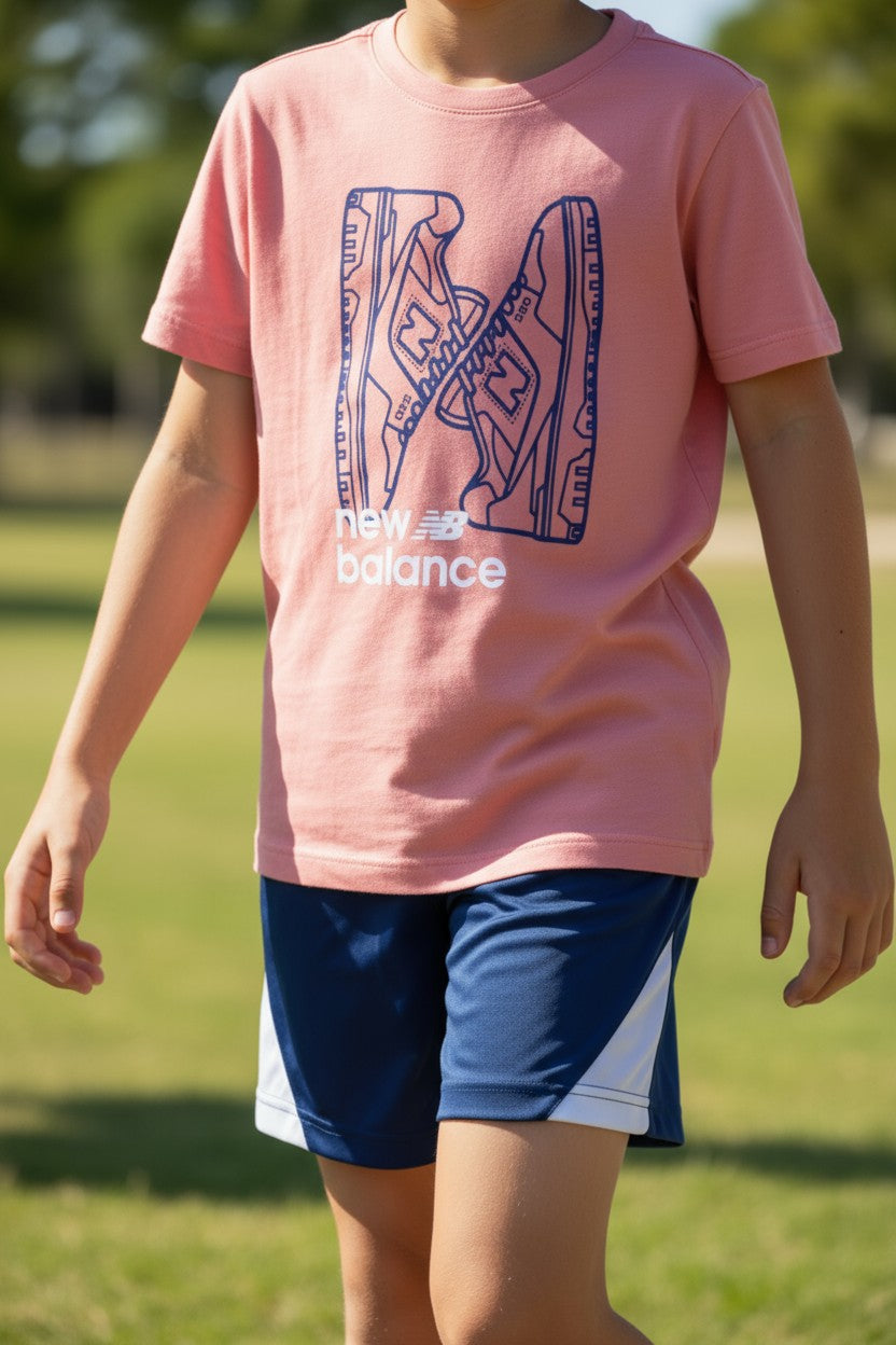 New Balance Kids 3PCS Set – T-Shirts & Shorts – Size 7Y
