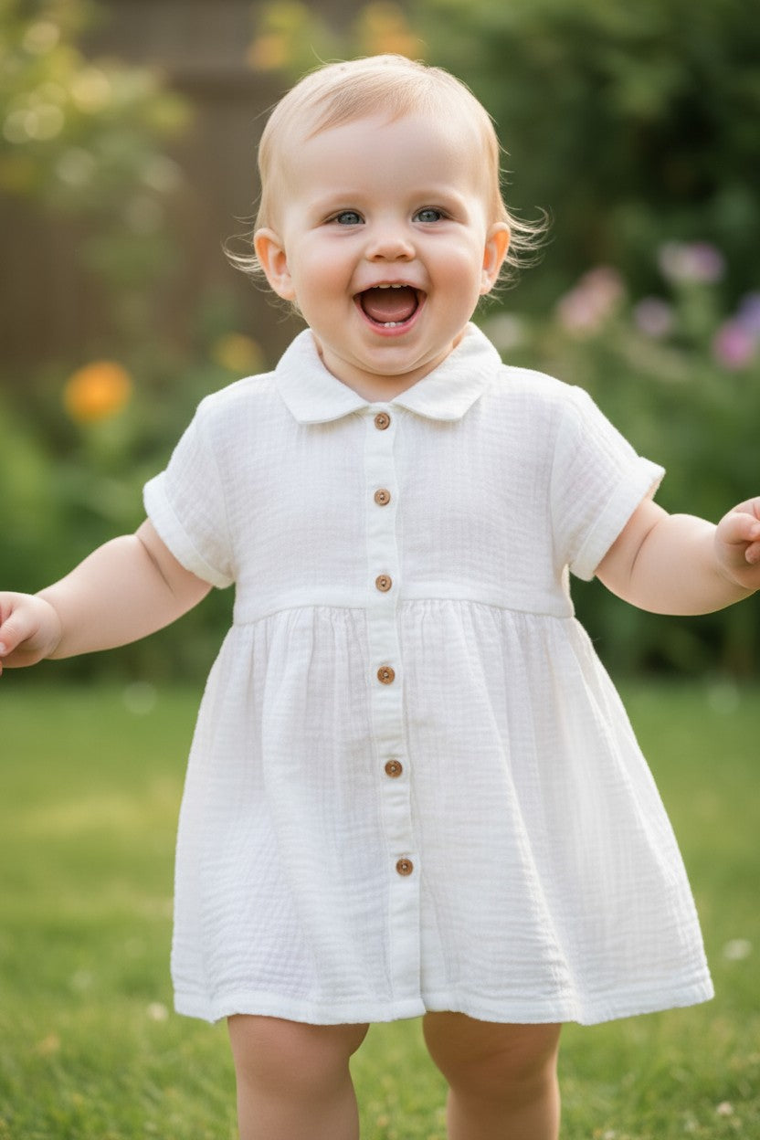 Little Planet by Carter’s Organic Cotton 2-Piece Baby Outfit – 18M (Dress & Bloomer Set)