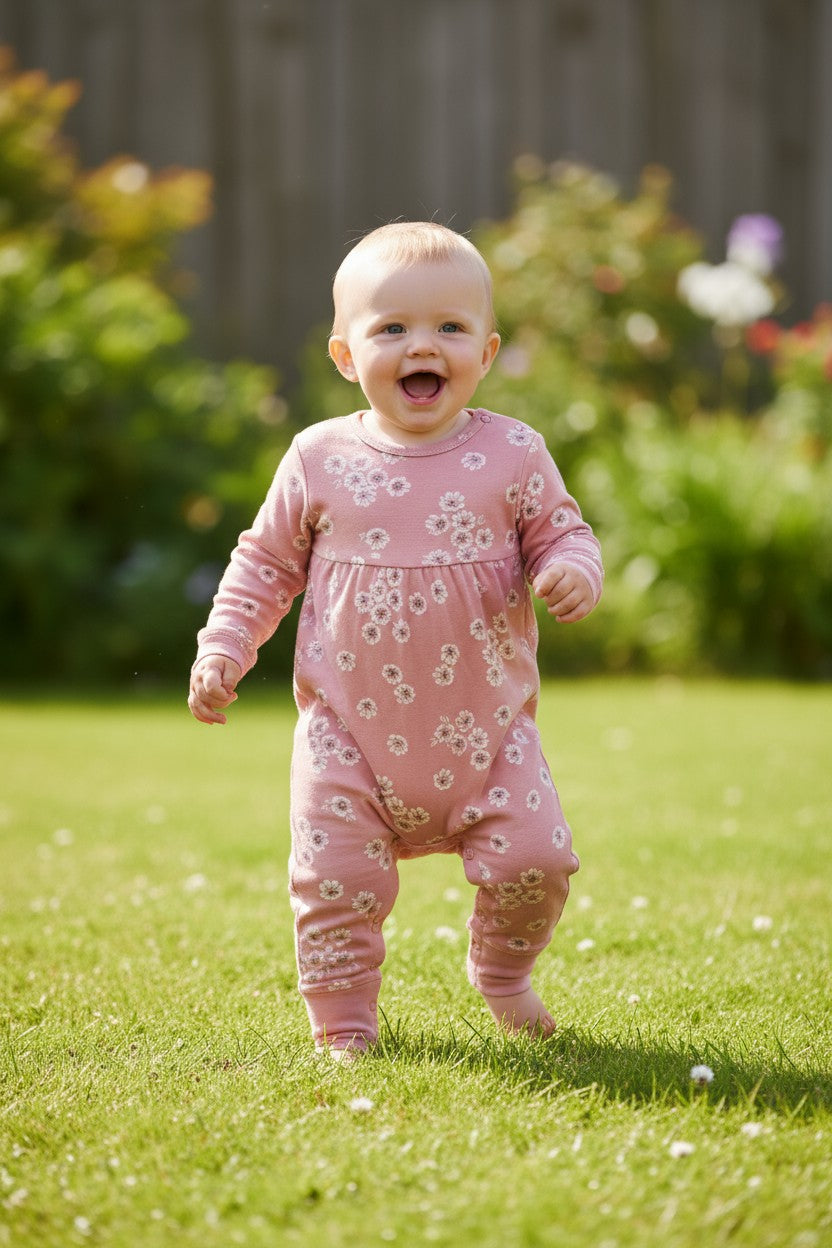 Carter’s Baby Girl 2-Piece Long Sleeve Romper Set – 6 Months