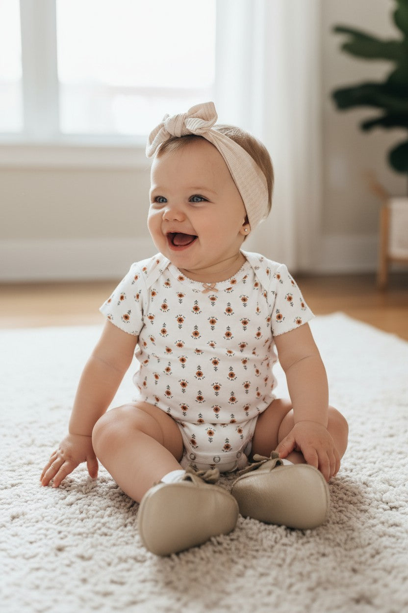 Carter’s Baby Girl 5-Pack Bodysuit Set – 12 Months (Hearts, Stripes & Florals)