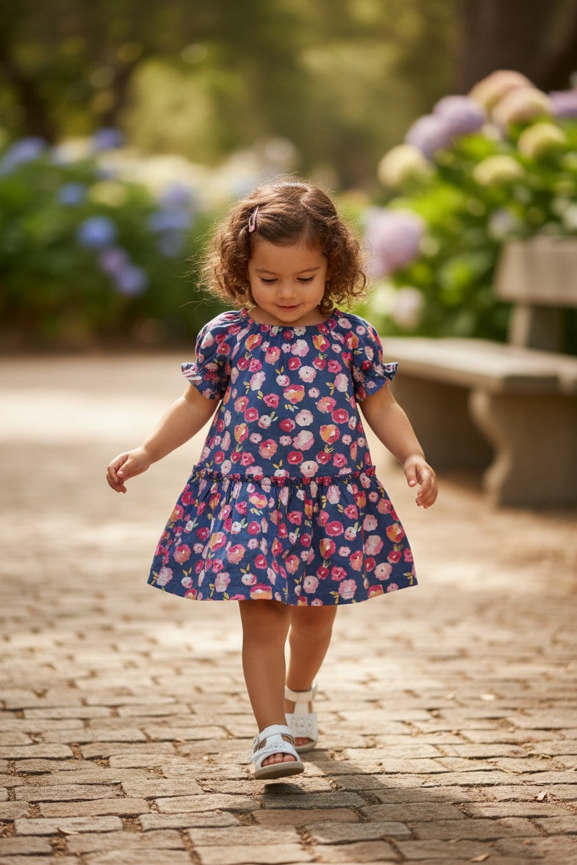 Carter’s Girl Floral Print Short Sleeve Dress – 4 Years