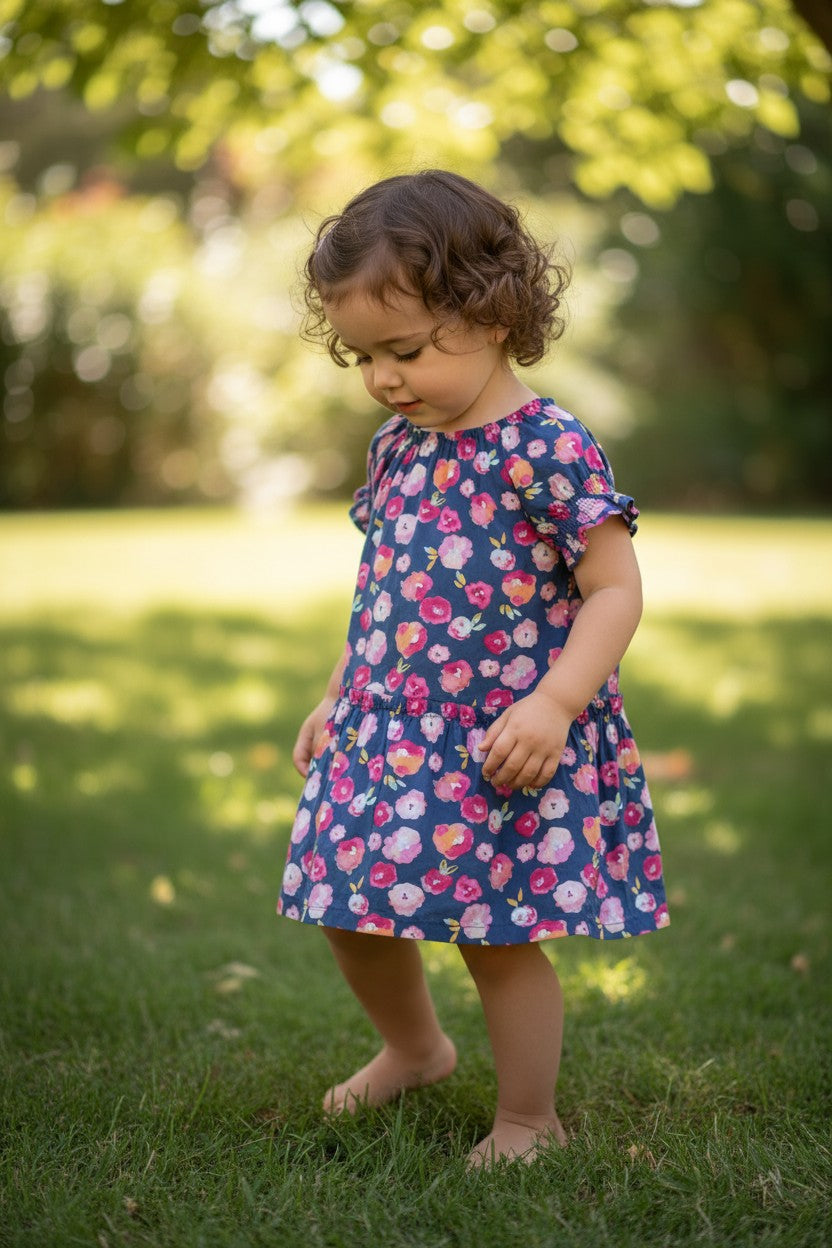 Carter’s Girl Floral Print Short Sleeve Dress – 4 Years