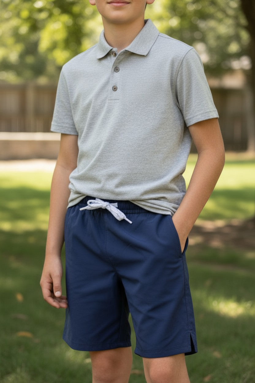 Eddie Bauer Boys’ 3-Piece Set – Polo, Graphic Tee & Shorts – Size 5Y