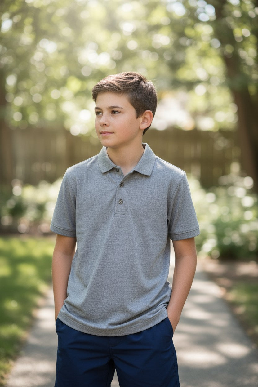 Eddie Bauer Boys’ 3-Piece Set – Polo, Graphic Tee & Shorts – Size 5Y