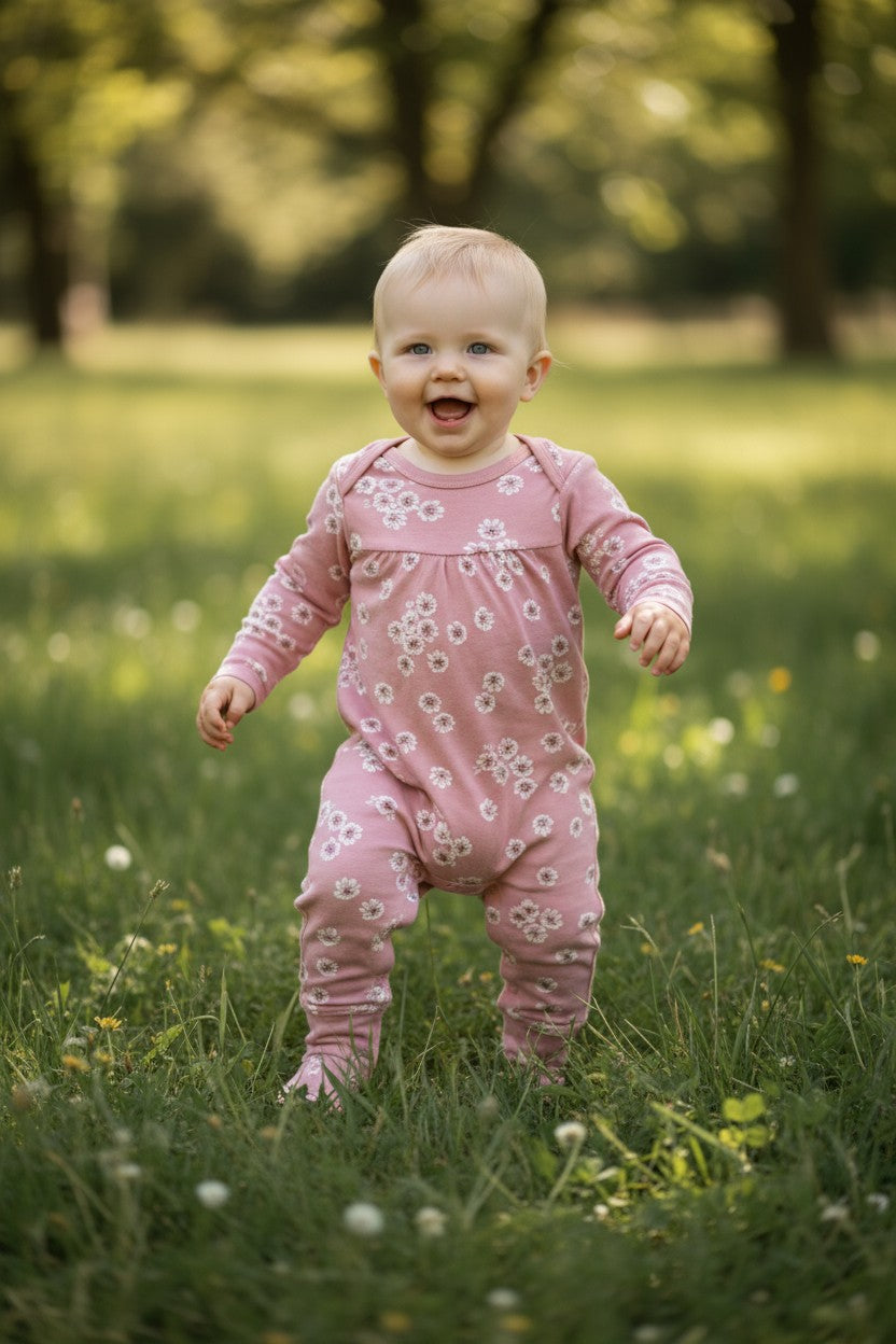 Carter’s Baby Girl 2-Piece Long Sleeve Romper Set – 6 Months