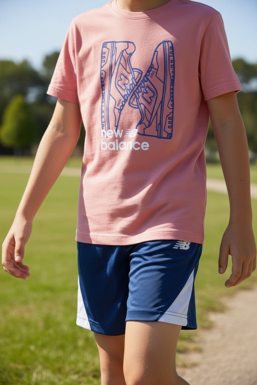 New Balance Kids 3PCS Set – T-Shirts & Shorts – Size 7Y