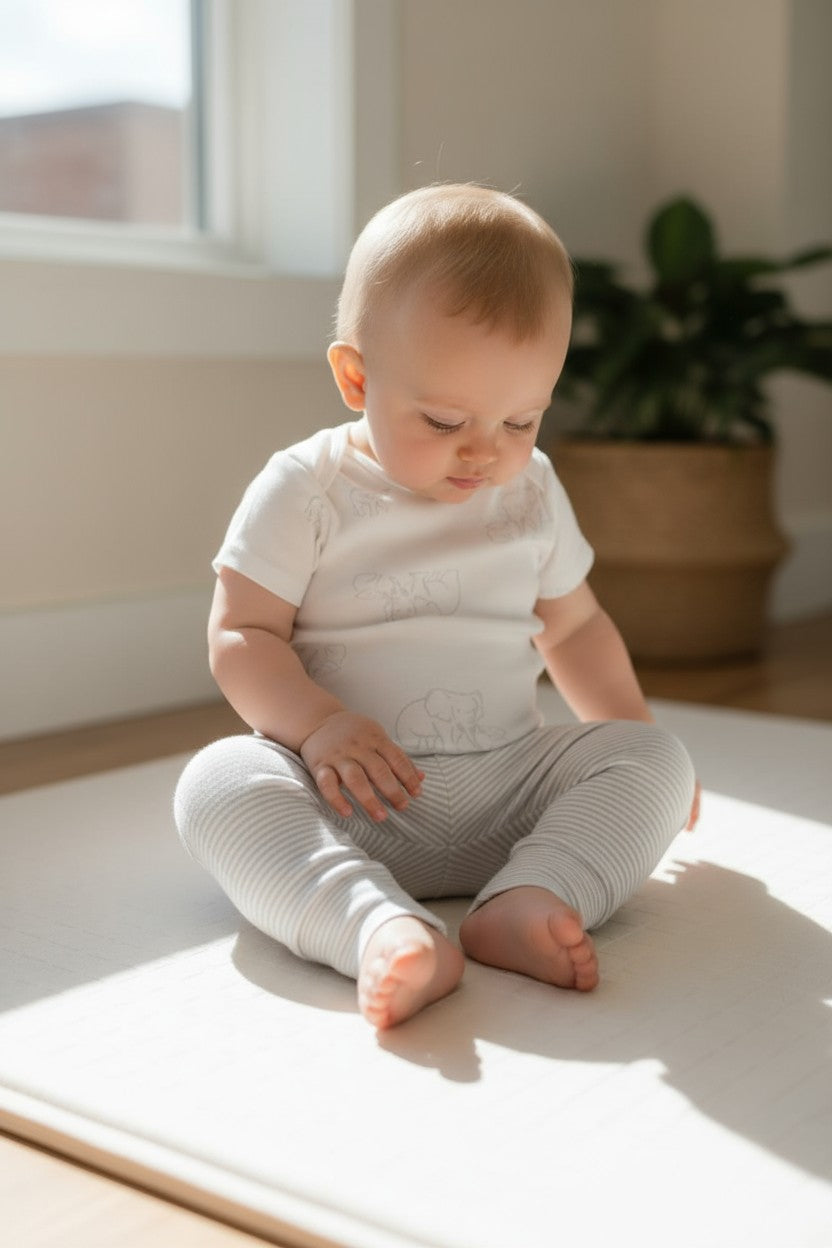 Carter’s Baby Boys 3-Piece Outfit Set (18M) – Elephant & Stripe Theme