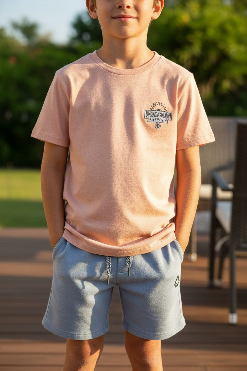 Volcom Kids 2-Piece Outfit Set (T-Shirt & Shorts) – Size 5Y