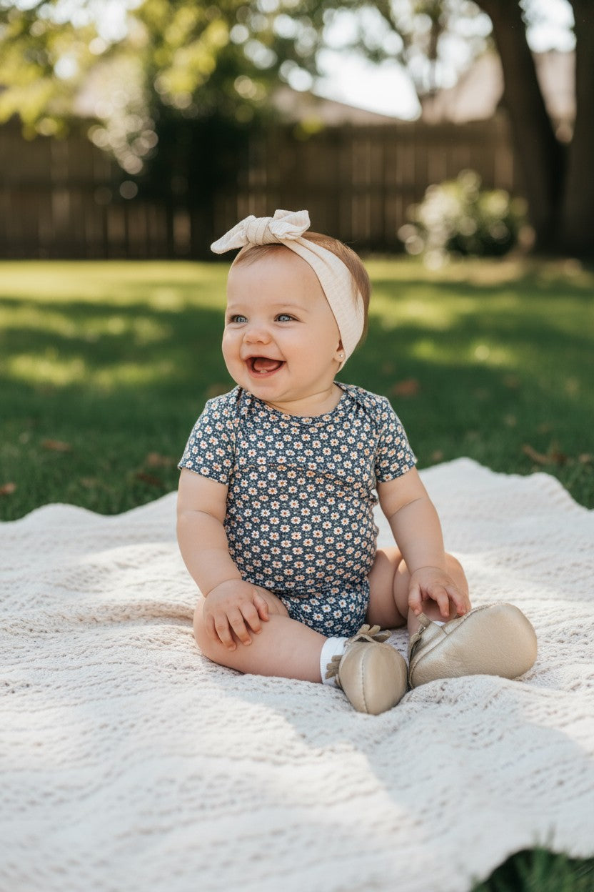 Carter’s Baby Girl 5-Pack Bodysuit Set – 12 Months (Hearts, Stripes & Florals)