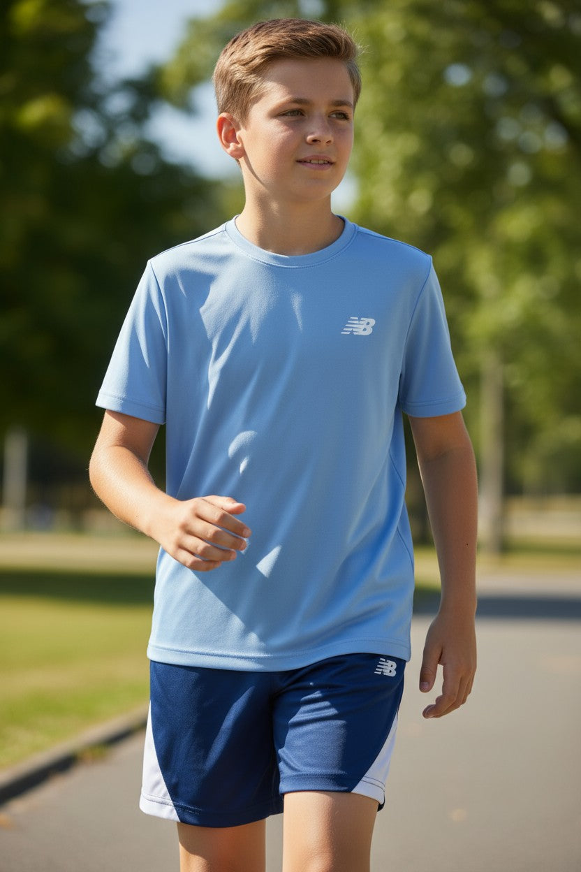 New Balance Kids 3PCS Set – T-Shirts & Shorts – Size 7Y