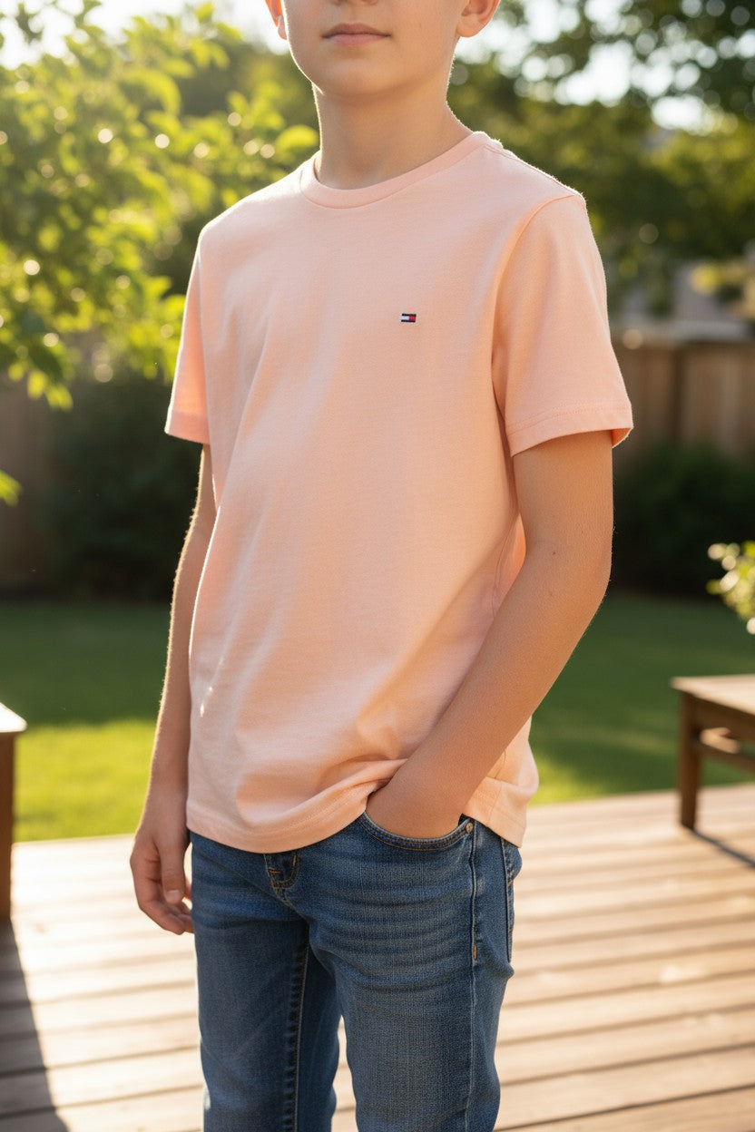 Tommy Hilfiger Kids Hoodie – Navy Blue Logo Sweatshirt (Size 14–16Y)