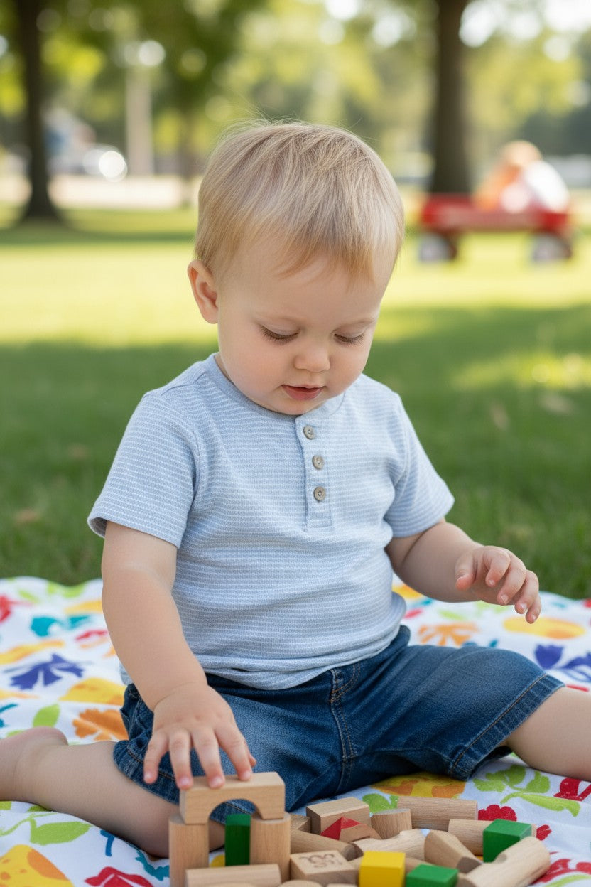 Flapdoodles 3-Pack Baby Boys’ T-Shirts – Size 18M